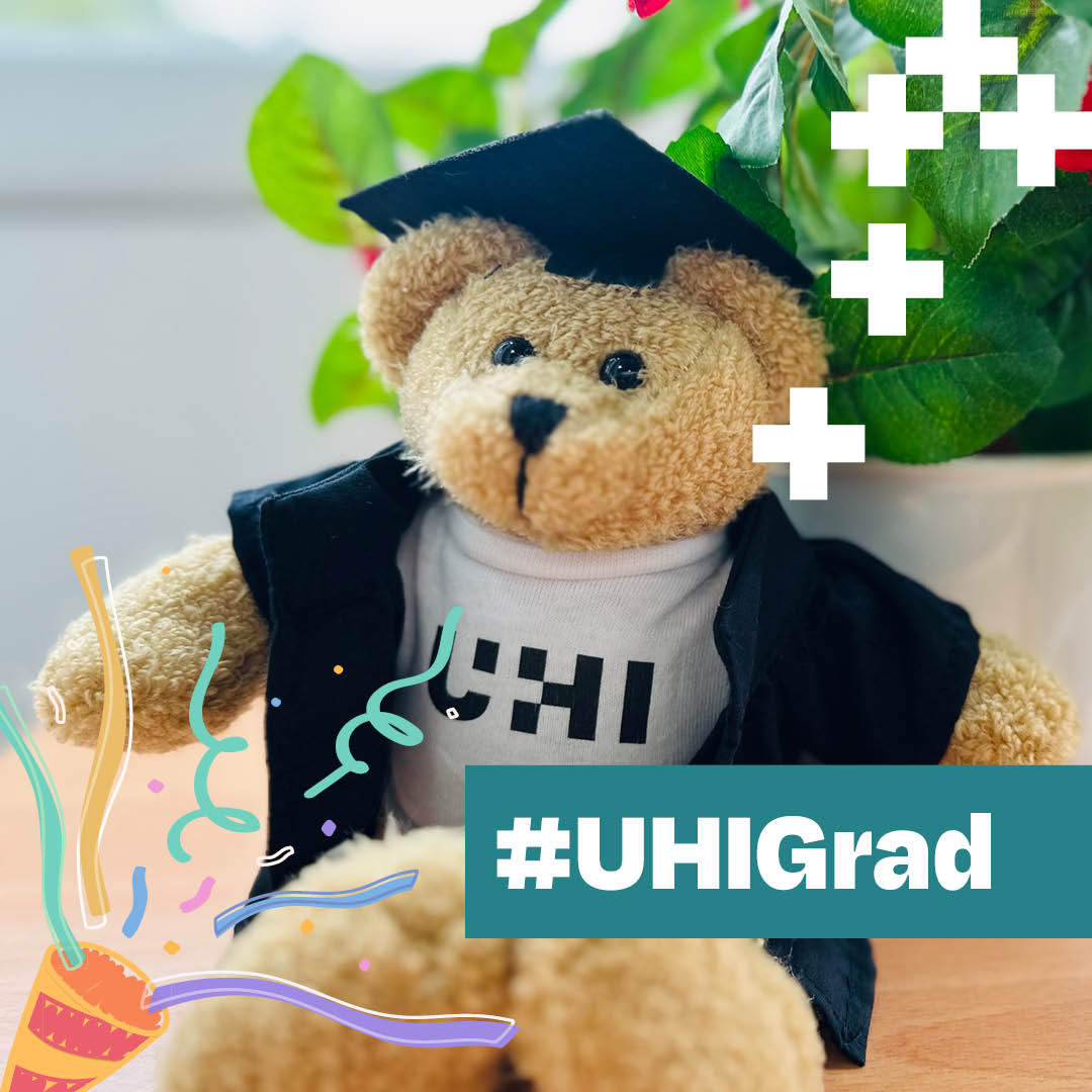 UHIGrad | UHI Graduation teddy bear