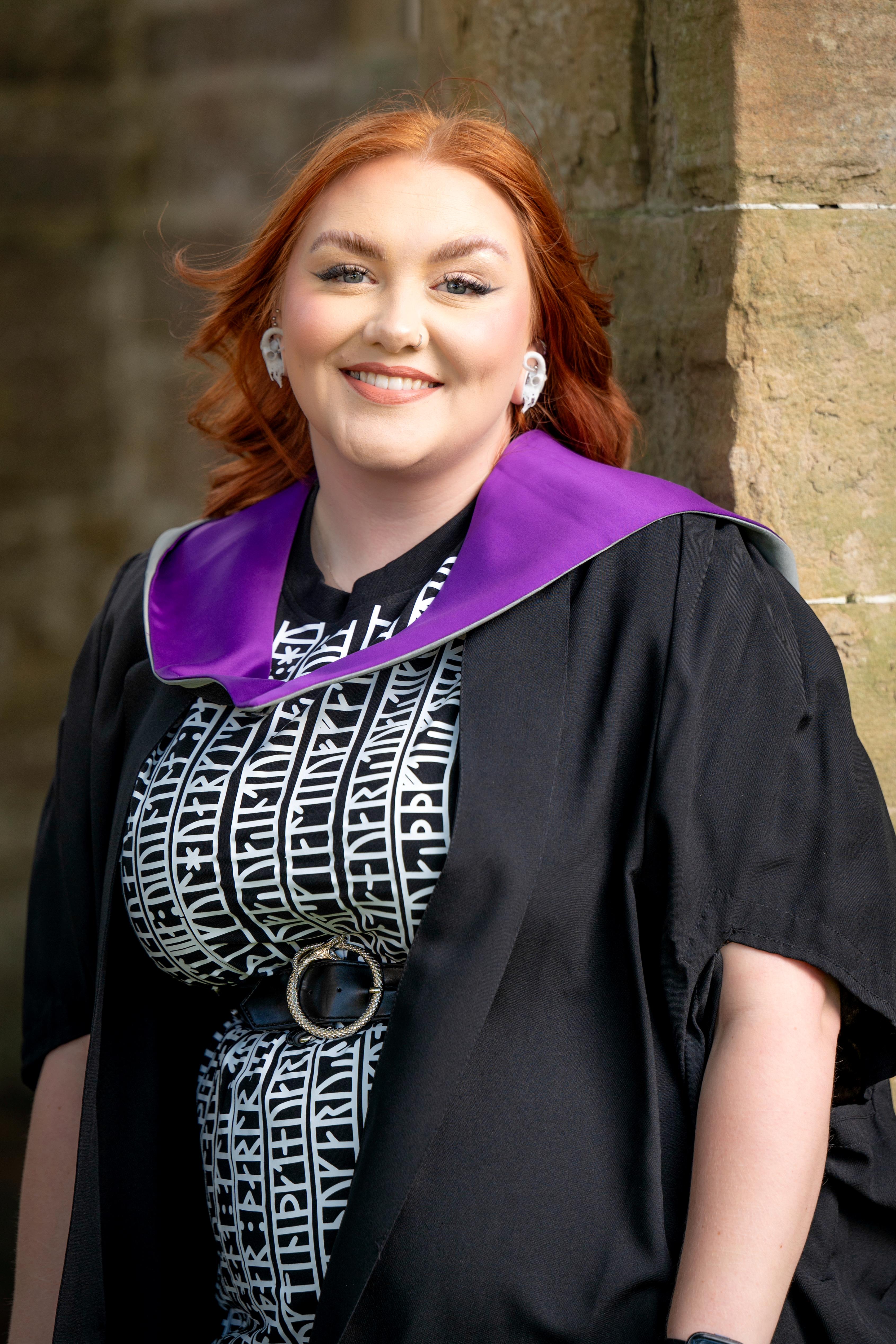 smartly dressed student smiling for portrait shot