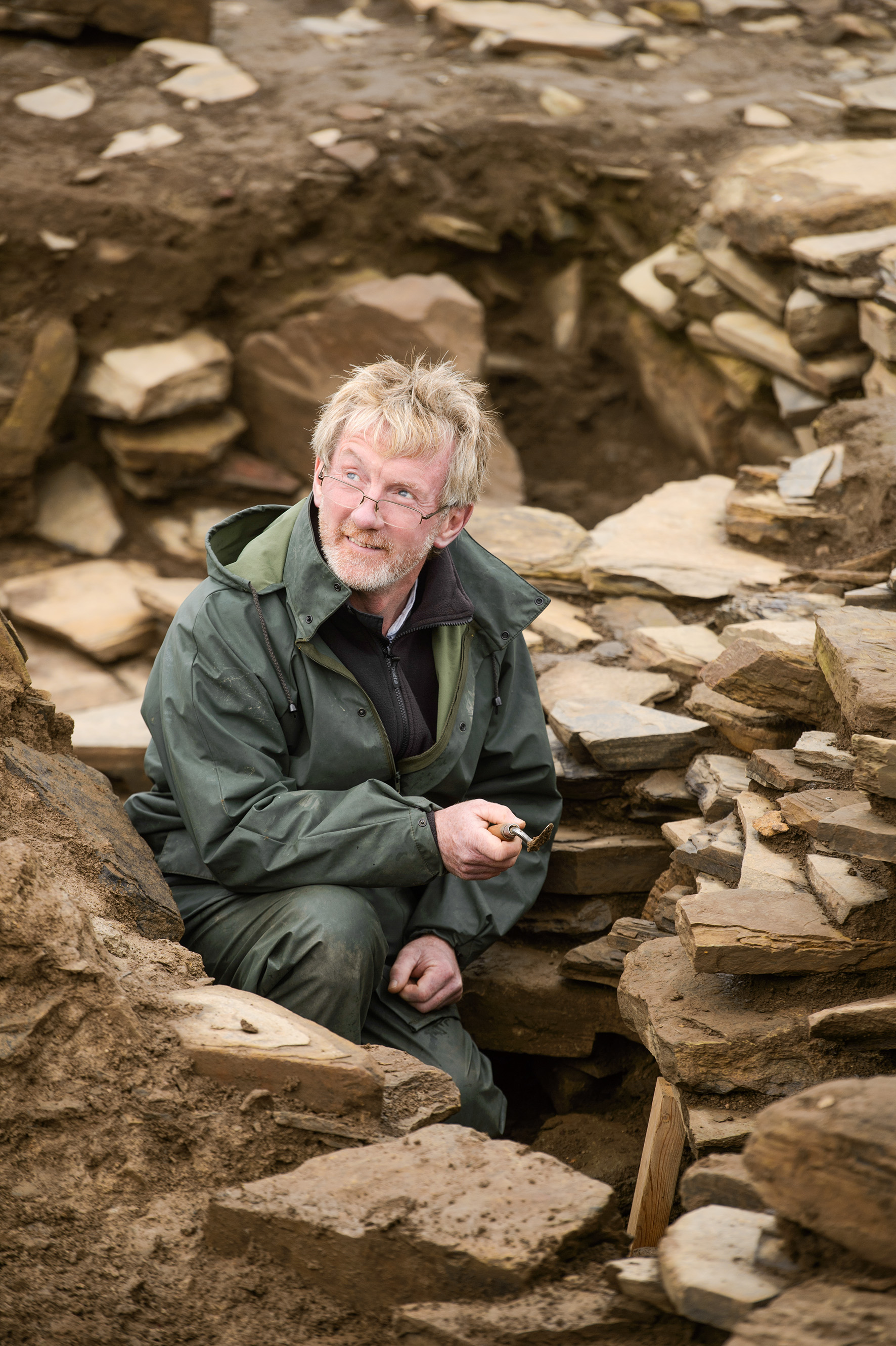 Ness of Brodgar director Nick Card at work