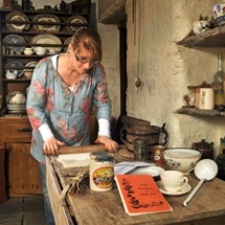 Student at Corrigall farm museum