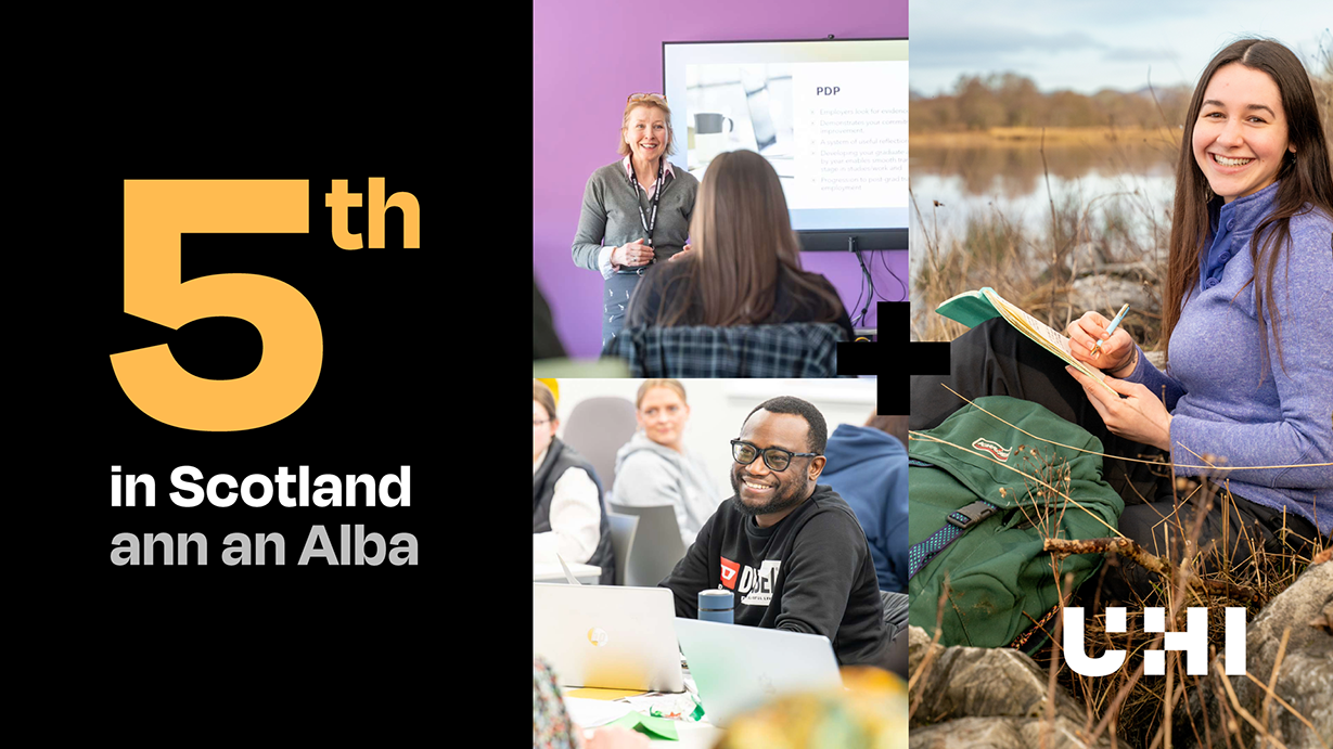 UHI remains among Scotland's highest-rated universities in National Student Survey